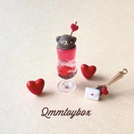 ハート溢れるチョコくまクリームソーダ【観賞用・ピアス・イヤリング】