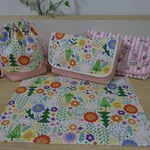 【お取り置き商品】３様専用　森のどうぶつ柄　ランチ３点セット