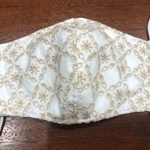 ハンドメイド立体インナーマスク ドット柄レース(ベージュ)専用
