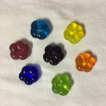 ガラスの箸置き　お花　7色セット