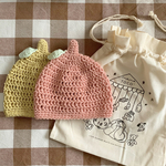 ピーチ・ゆず🌱どんぐり帽子【お好きなサイズで】 出産祝い　お誕生日ギフトにも