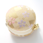 和風＊帯生地＊マカロンケース【桜市松淡黄】