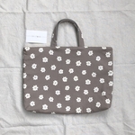 花柄レッスンバッグ　GRY