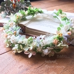 flower crownナチュラルミモザ花冠