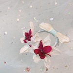 うさぎ♡花冠☆バレッタ風ピンク☆