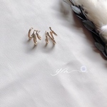シルバー925  gold stylish pierce