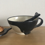 クジラのスープカップ（カフェオレボウル　鯨　プレゼント）