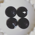 1セットのみ◆ デッドストック　25mm カボション　ブラック