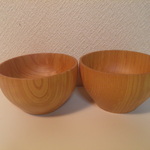 ケヤキの汁椀 11㎝Φ×6.5㎝ ペアセット