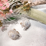 ✧クリアピュアホワイトビーズカボションaccessory✧