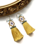 再販♡tassel × earrings（yellow）