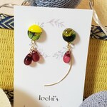 水柱イメージのピアス