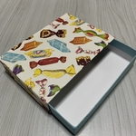 【年賀状・暑中見舞いやお気に入りのカードを大切に保管】ハガキ収納BOX☆スライドタイプ☆消しゴムはんこの収納にも♪☆キャンディ柄