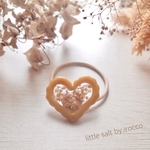 新作 ❁⃘【Baby&Kids】ハートにドライフラワーのヘアゴム