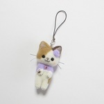 冬の三毛猫ちゃん（ストラップ）