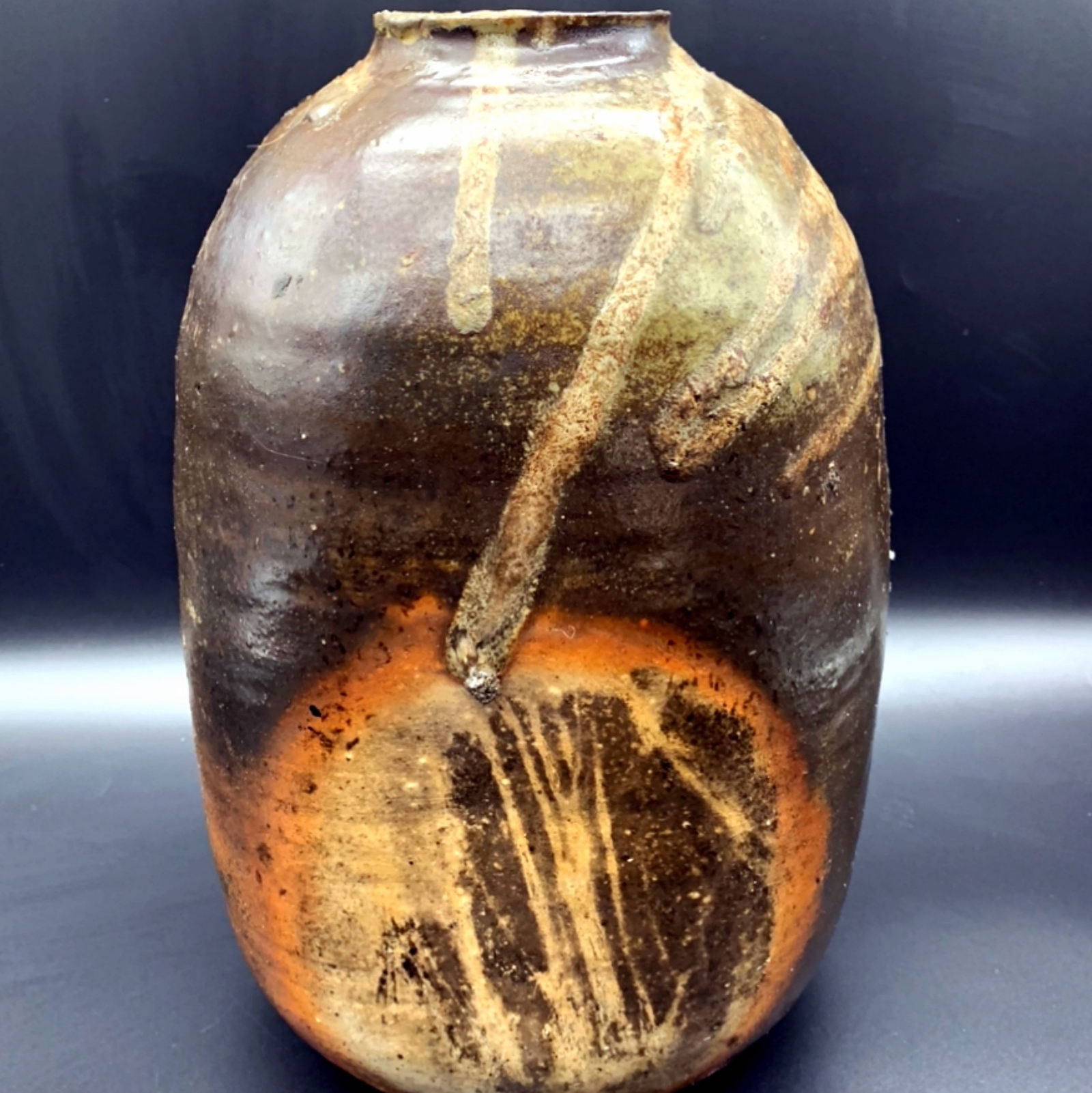 【レア】備前焼　宝瓶✨香山窯　ヴィンテージ品❣️ 備前窯変壺」香山善弘作 k-001 - 「香神窯」香山善弘 | minne byGMO