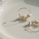 再販☆１４kgf　ケシパールフープピアス　☆