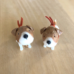 ジャックラッセル　オーダー　ジャッピー A109・A110　Peanuts clay dog 