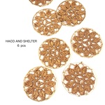 6pcs★lace slim ring・camel（レースリング）