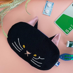 猫のお顔ポーチ 黒猫