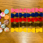 ハンドメイド  ごっこ遊び 見立て遊び　具材　フェルト　リボン　パスタ　知育玩具 手作りおもちゃ