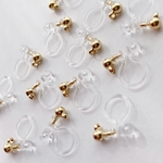 樹脂ノンホールピアス＊カン付＊5ペア10個