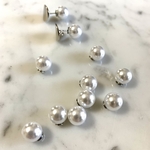 sale💖 【10個】パールキャッチ/シルバーカラー/10mm #0044