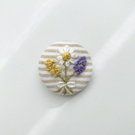 花束のくるみボタンヘアゴム