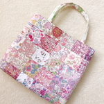 リバティのパッチワークbag