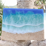 レジンアート海 海の絵 海を感じるインテリア雑貨 海 雑貨 プレゼント 