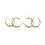 ERG-1552-G【2個入り】クロスセミサークルピアス,Cross semicircle Post Earring