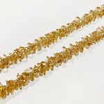  【1pcs(10cm) brown #LS】クリアビーズタッセル