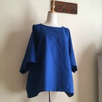 バイオウォッシュ加工リネンBLで作ったゆったりプルオーバー