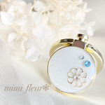スマホリング　flower series ❃ Blue