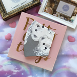 ごろごろくま柄布マスク（グレー）