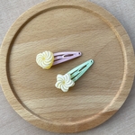 お菓子なヘアピン　シュガーキャンディ　レモンイエロー