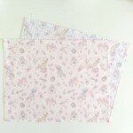 ユニコーン柄 ランチョンマット 30×40 2枚組 ストライプ パステル 白  水色 給食 女の子 小学校