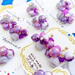 POPオーナメント✴︎パープル熱!!!(イヤリングorピアス)