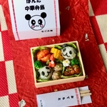 【再再販】🌸ミニチュアフード　パンダ中華弁当　🐙ウインナー