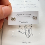 silver ∞ピアス　樹脂ピアス