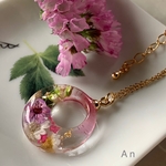 春を待ちわびて　ネックレス【ロゼ】【菫】