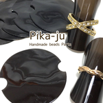 KP-76【10枚】指輪ディスプレイ用　展示用素材　　　　※ブラックカラー