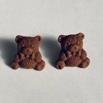 ミルクチョコレートくまさんピアス