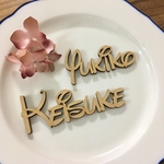 席札にもなるネームプレート♡