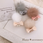 ミンクファークリップ♡ベージュ♡