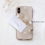淡色好きさん♡ニュアンスくまちゃん　iPhoneケース　iPhone SEケースなど対応