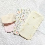 送料無料 ガーゼ×ワッフルハンカチセット
