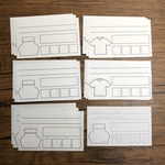 インク見本カードおためし5種各3枚+記入例セット