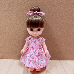 リバティ風花柄 めるちゃん そらんちゃん ワンピース