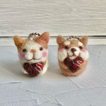 猫&柴犬のチョコバッグチャーム